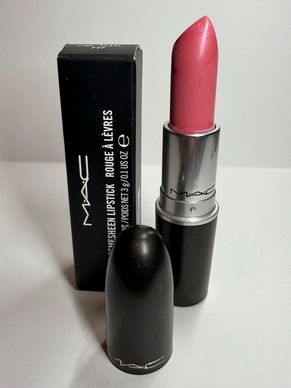 MAC Pink Pearl Pop Lipstick in Pink
